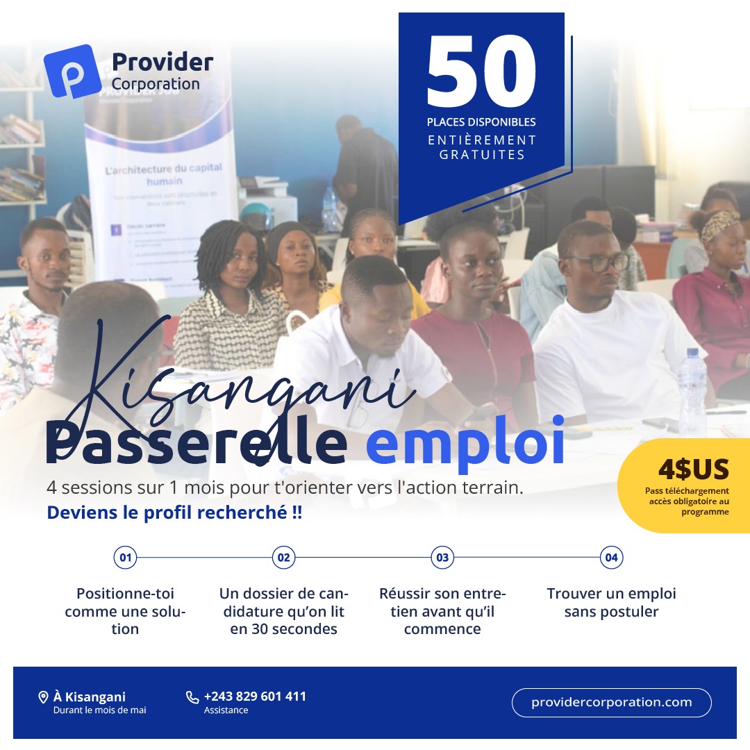 Passerelle Emploi - Kisangani
